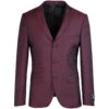Mod Mohair Tonic Suit Jacket (Burg)