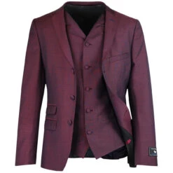 Mod Mohair Tonic Suit Jacket (Burg) -Fashionable Men's Clothing Store madcap england mohair tonic suit burgundy 2 45175.1676647795