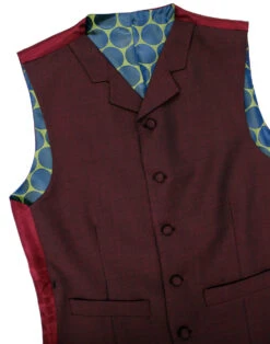 Mod Mohair Burgundy Tonic Waistcoat -Fashionable Men's Clothing Store madcap england mohair waistcoat burgundy 2 63102.1661269928