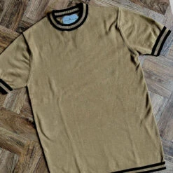 Moon 60s Mod Tipped Knit Tee (B/Y) -Fashionable Men's Clothing Store madcap england moon fall leaf4 57915.1661260818 1