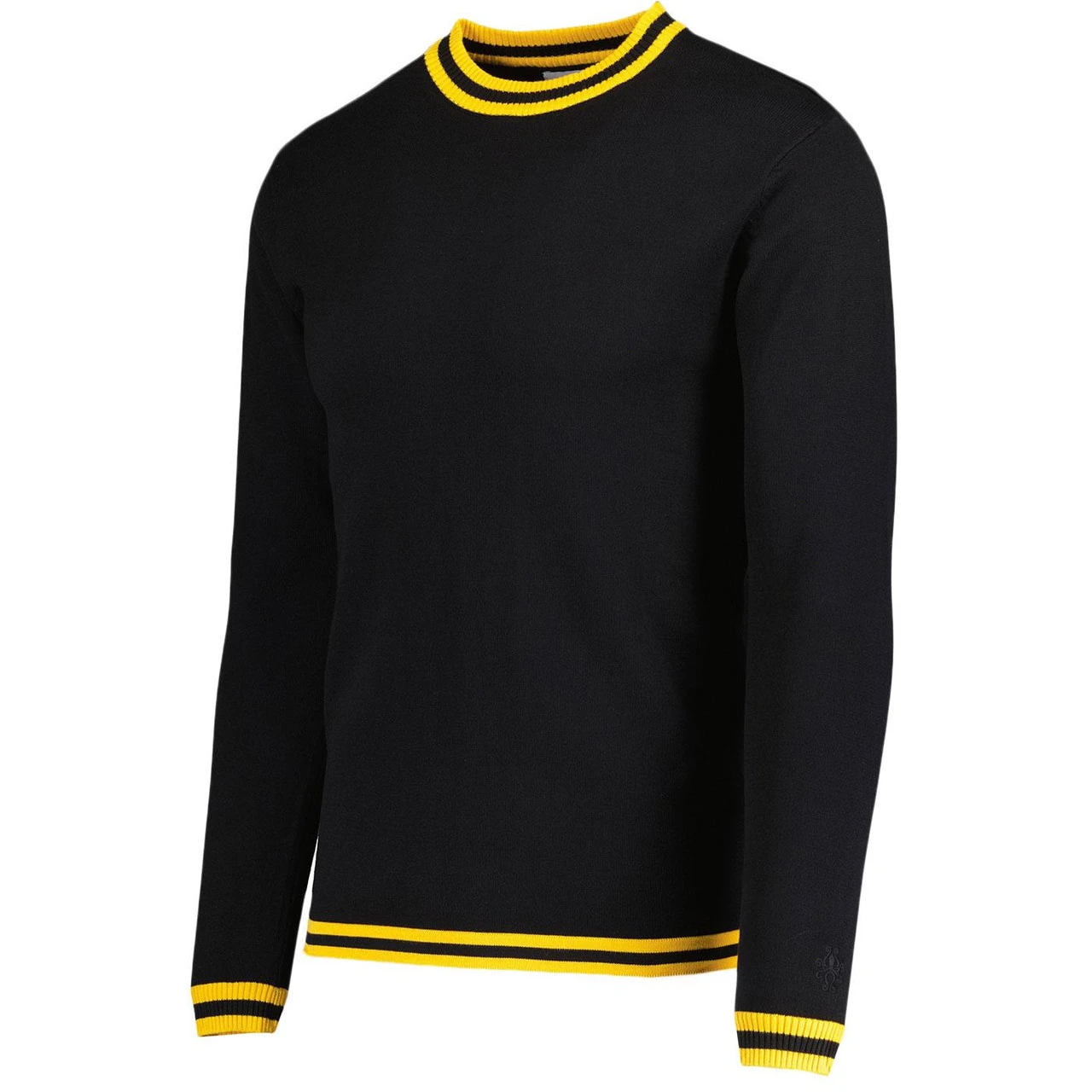 LS Moon Mod Tipped Knit Jumper B/Y 14 LS Moon Mod Tipped Knit Jumper B/Y - Image 14