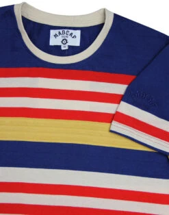Cosmo Retro 1970s Stripe T-shirt BB 17 Cosmo Retro 1970s Stripe T-shirt BB -Fashionable Men's Clothing Store madcap england multi stripe tee cobalt 1 85520.1661268195