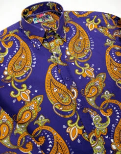 Tanpura Paisley Trip 60s Mod Shirt 6 Tanpura Paisley Trip 60s Mod Shirt -Fashionable Men's Clothing Store madcap england paisley trip button down 2 93042.1661270309