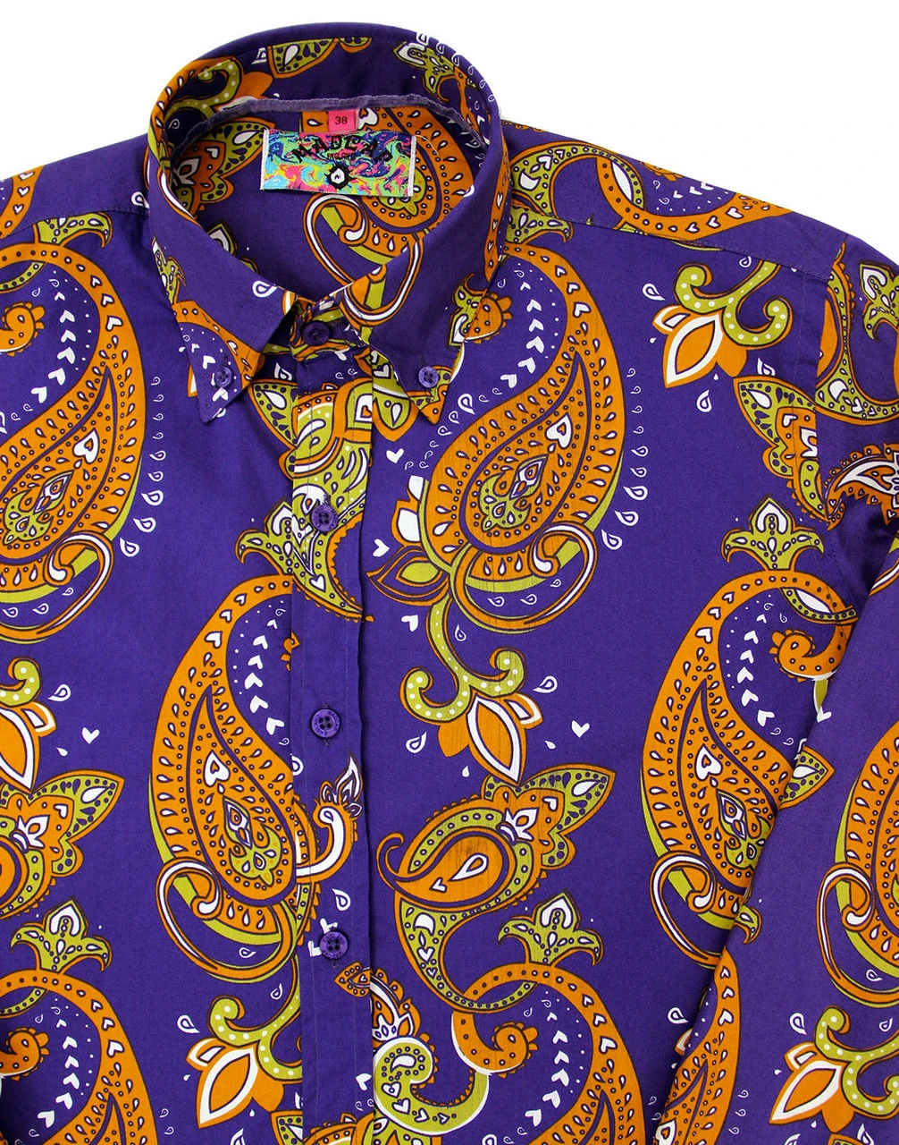 Tanpura Paisley Trip 60s Mod Shirt 1 Tanpura Paisley Trip 60s Mod Shirt