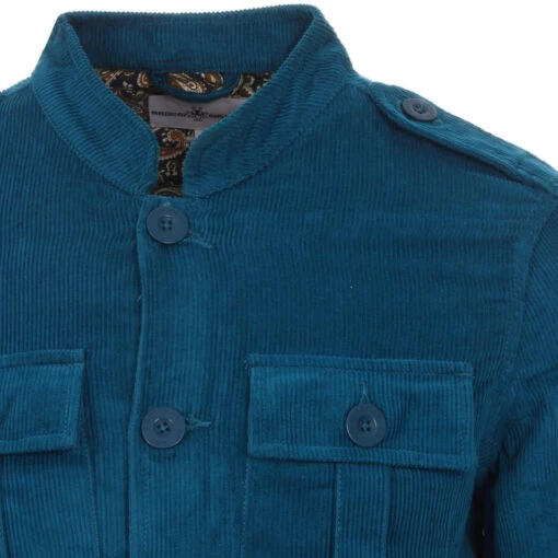 Pepper Mod Stripe Cord Tunic Jacket