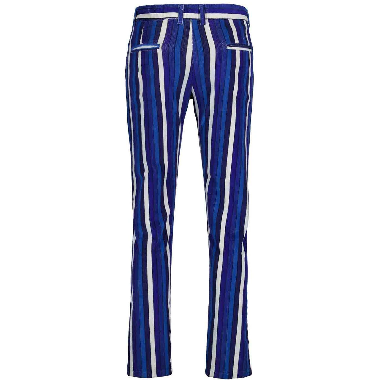 Spectrum Stripe Slim Leg Cords BLUE 8 Spectrum Stripe Slim Leg Cords BLUE - Image 8
