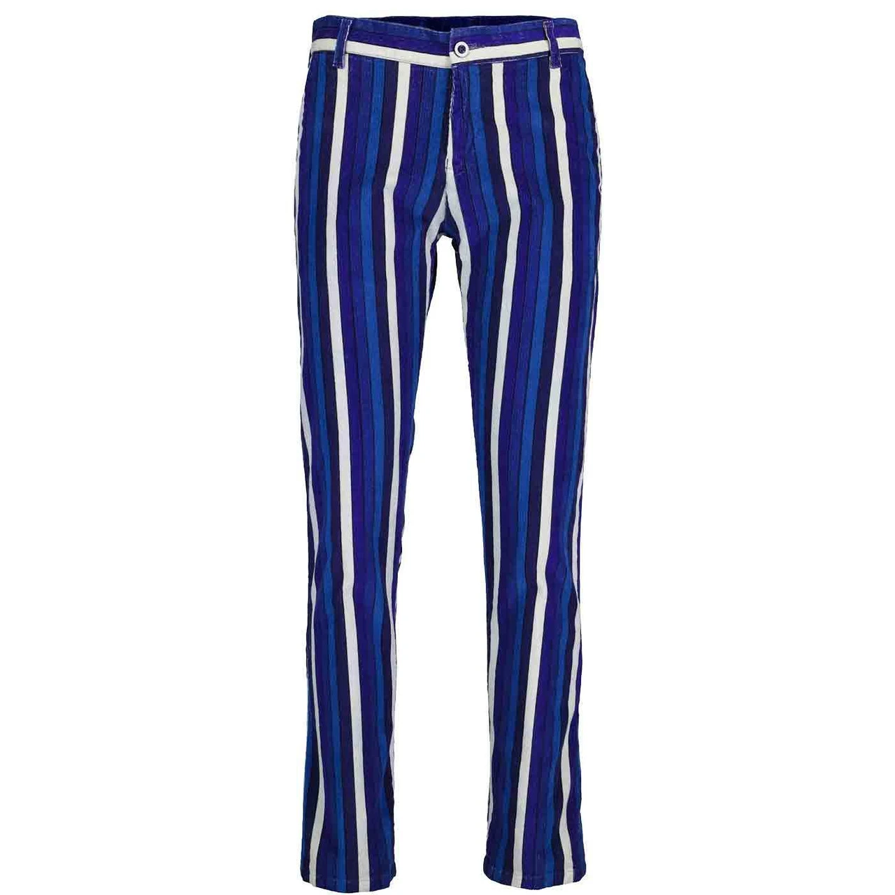 Spectrum Stripe Slim Leg Cords BLUE 4 Spectrum Stripe Slim Leg Cords BLUE - Image 4