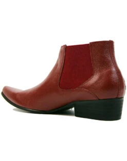 Dexter Retro Mod Chelsea Boots RED