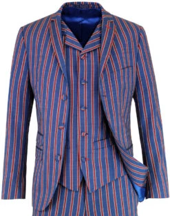 Mod 3 Button Regatta Stripe Blazer -Fashionable Men's Clothing Store madcap england regatta stripe suit 3 18561.1661268219