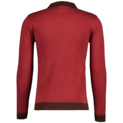 Riva Retro Zip Through Cardigan R -Fashionable Men's Clothing Store madcap england riva spear collar ring zip cardigan russet red 1 40779.1683192155