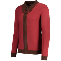 Riva Retro Zip Through Cardigan G 25 Riva Retro Zip Through Cardigan G -Fashionable Men's Clothing Store madcap england riva spear collar ring zip cardigan russet red 2 41382.1683192153 1