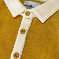 Salton Retro 50s Towelling Shirt CB -Fashionable Men's Clothing Store madcap england salton towelling shirt honey gold 96471.1678373288 1