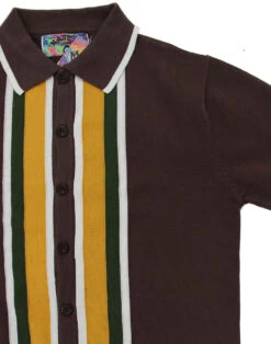 Screamin Jay Mod Square Stripe Polo -Fashionable Men's Clothing Store madcap england screamin jay polo brown 2 37507.1661269837 1