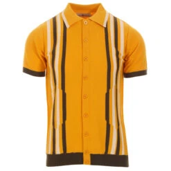 Shockwave Mod Stripe Knit Polo (DC) -Fashionable Men's Clothing Store madcap england shockwave knitted polo top amber 3 76591.1661264927 4
