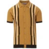 Shockwave Mod Stripe Knit Polo Top