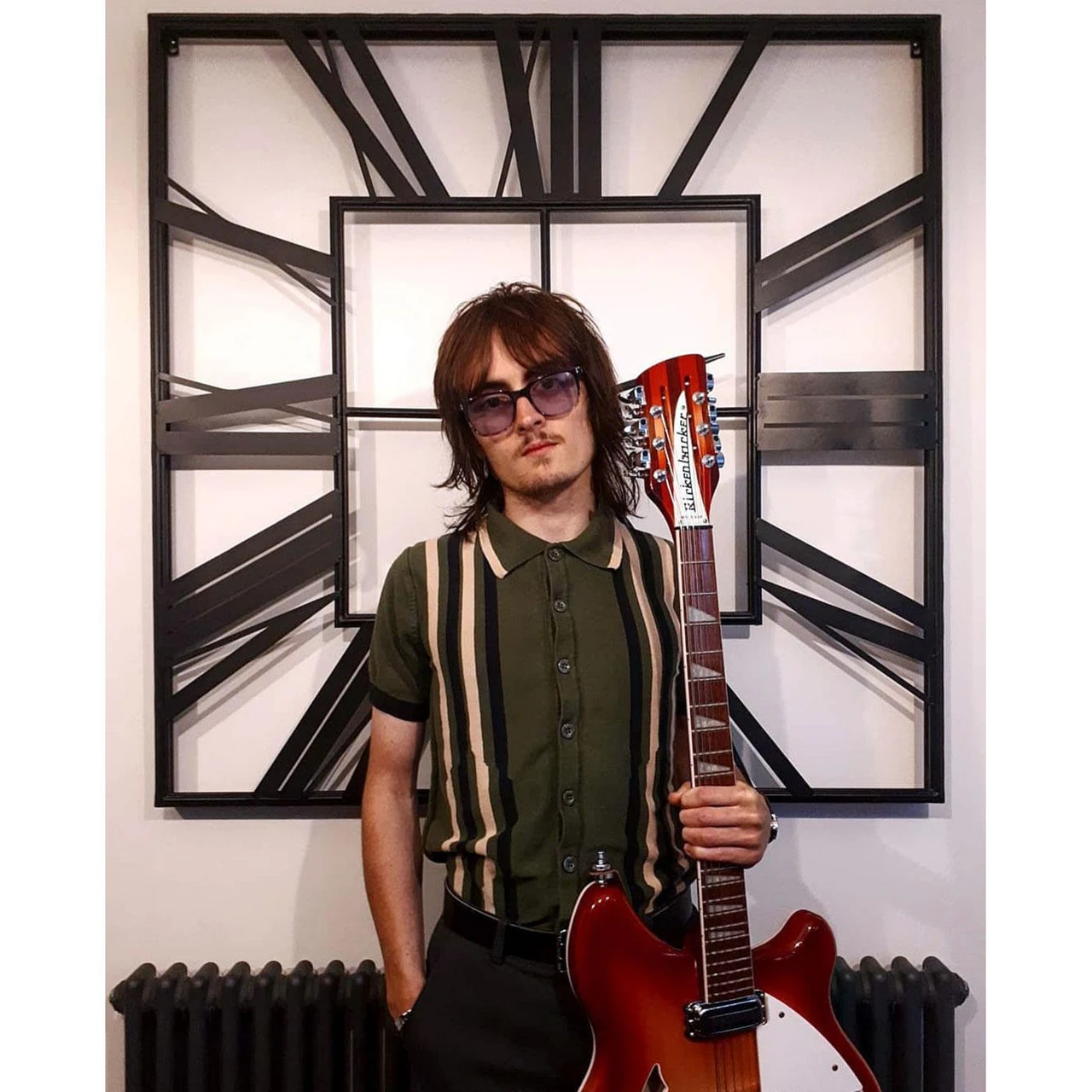 Shockwave Mod Stripe Knit Polo (AB) 2 Shockwave Mod Stripe Knit Polo (AB) - Image 2