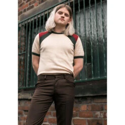 Sunburst Retro 70s Knitted Tee 7 Sunburst Retro 70s Knitted Tee -Fashionable Men's Clothing Store madcap england starburst top 28104.1661263037