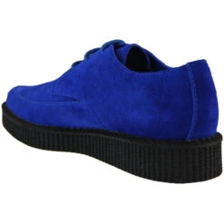 Stray Cat Retro Blue Suede Creepers -Fashionable Men's Clothing Store madcap england stray cat creepers blue 3 32229.1661266635