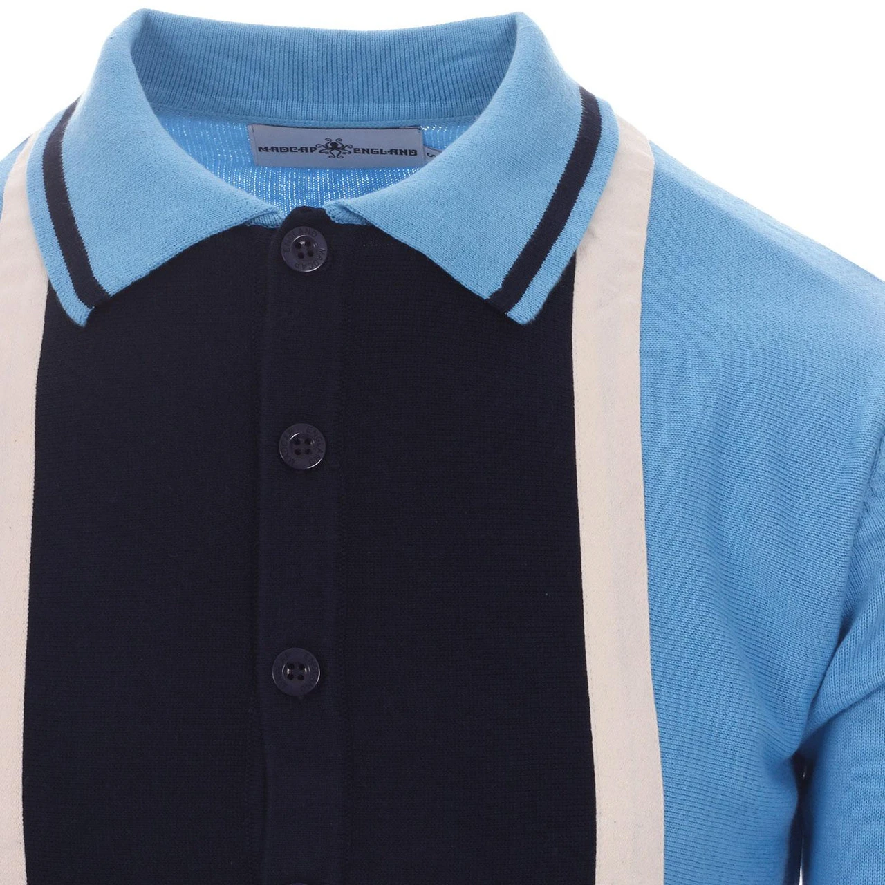 Marriott Suede Men's Mod Polo Cardigan - Zinfandel 6 Marriott Suede Men's Mod Polo Cardigan - Zinfandel - Image 6