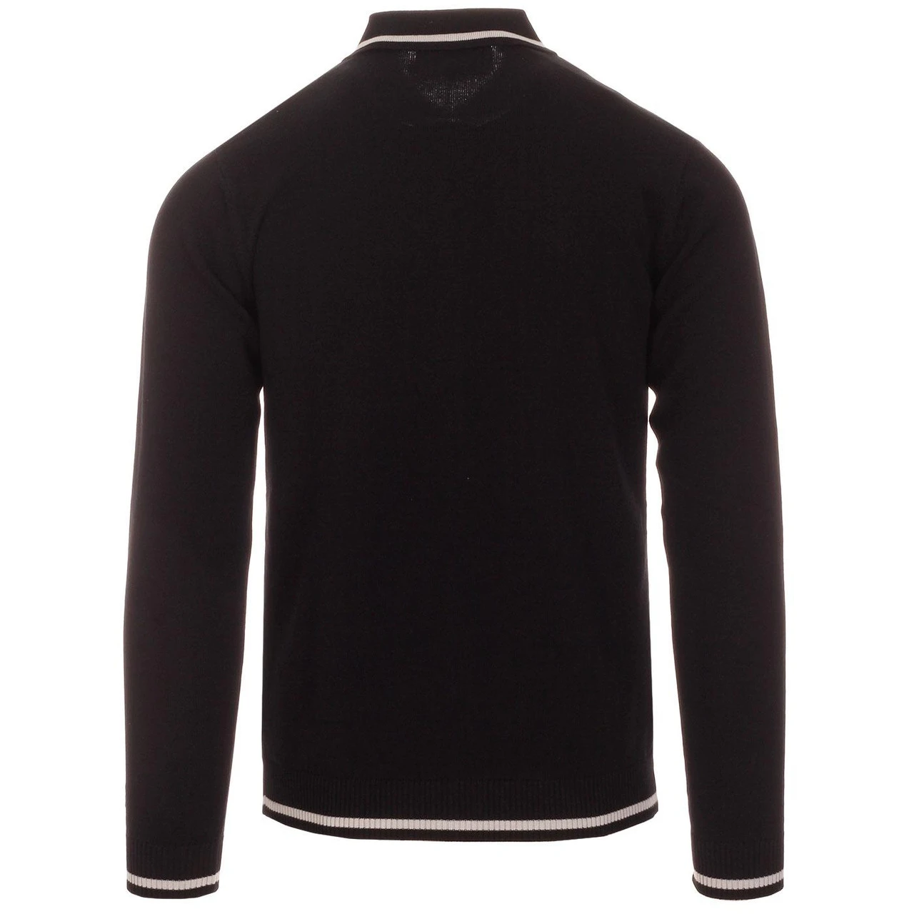 Marriott Suede Men's Mod Polo Cardigan - Zinfandel 3 Marriott Suede Men's Mod Polo Cardigan - Zinfandel - Image 3