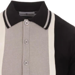 Marriott Suede Men's Mod Polo Cardigan - Blue -Fashionable Men's Clothing Store madcap england suede marriott polo black 2 98285.1661264100 2