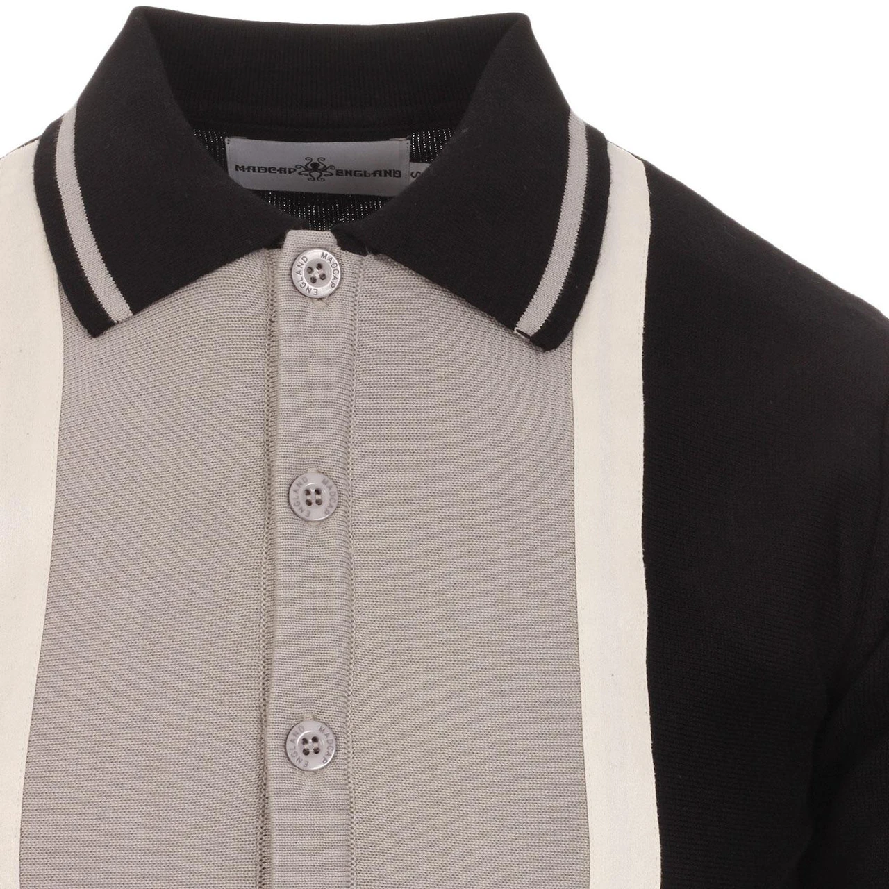 Marriott Suede Men's Mod Polo Cardigan - Zinfandel 10 Marriott Suede Men's Mod Polo Cardigan - Zinfandel - Image 10