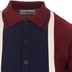 Marriott Suede Men's Mod Polo Cardigan - Blue -Fashionable Men's Clothing Store madcap england suede marriott polo zinfandel 2 17443.1661264087 2