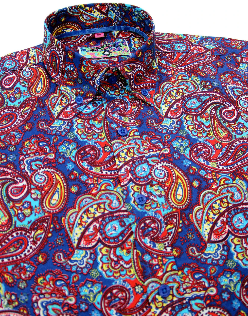 Tabla Paisley Psychedelic Mod Shirt 1 Tabla Paisley Psychedelic Mod Shirt