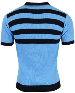 Terry Retro Mod Rib Stripe Polo N -Fashionable Men's Clothing Store madcap england terry polo sky 2 14066.1661271160 1