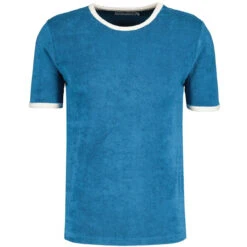 Monte Retro Towelling Ringer Tee CB 7 Monte Retro Towelling Ringer Tee CB -Fashionable Men's Clothing Store madcap england towelling tee celestial blue 2 95723.1678183212
