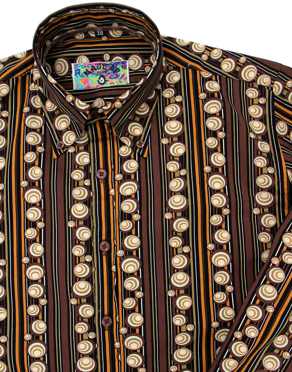 Trip 70s Stripe Men's Retro Shirt 1 Trip 70s Stripe Men's Retro Shirt