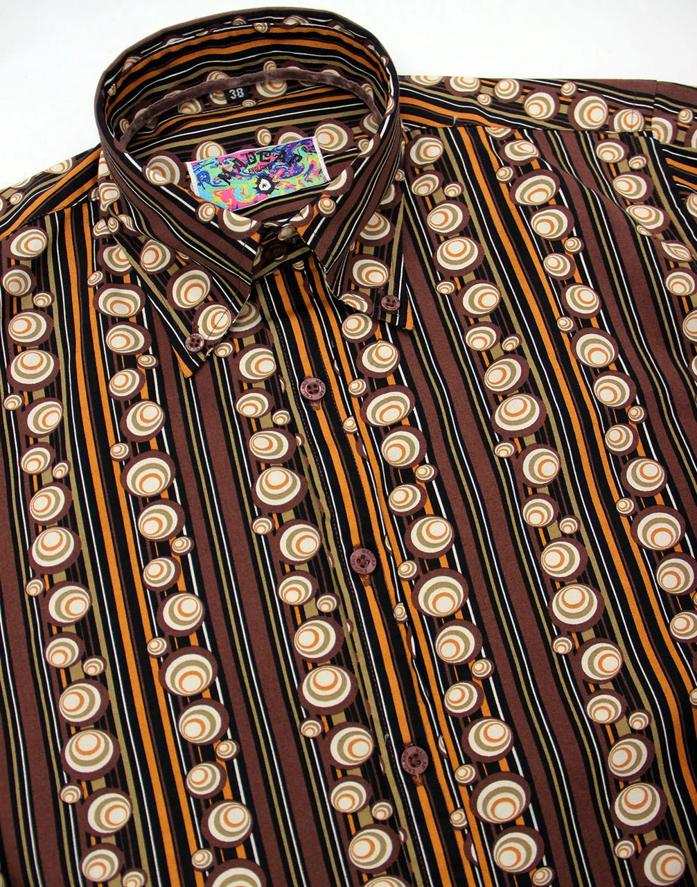 Trip 70s Stripe Men's Retro Shirt 3 Trip 70s Stripe Men's Retro Shirt - Image 3
