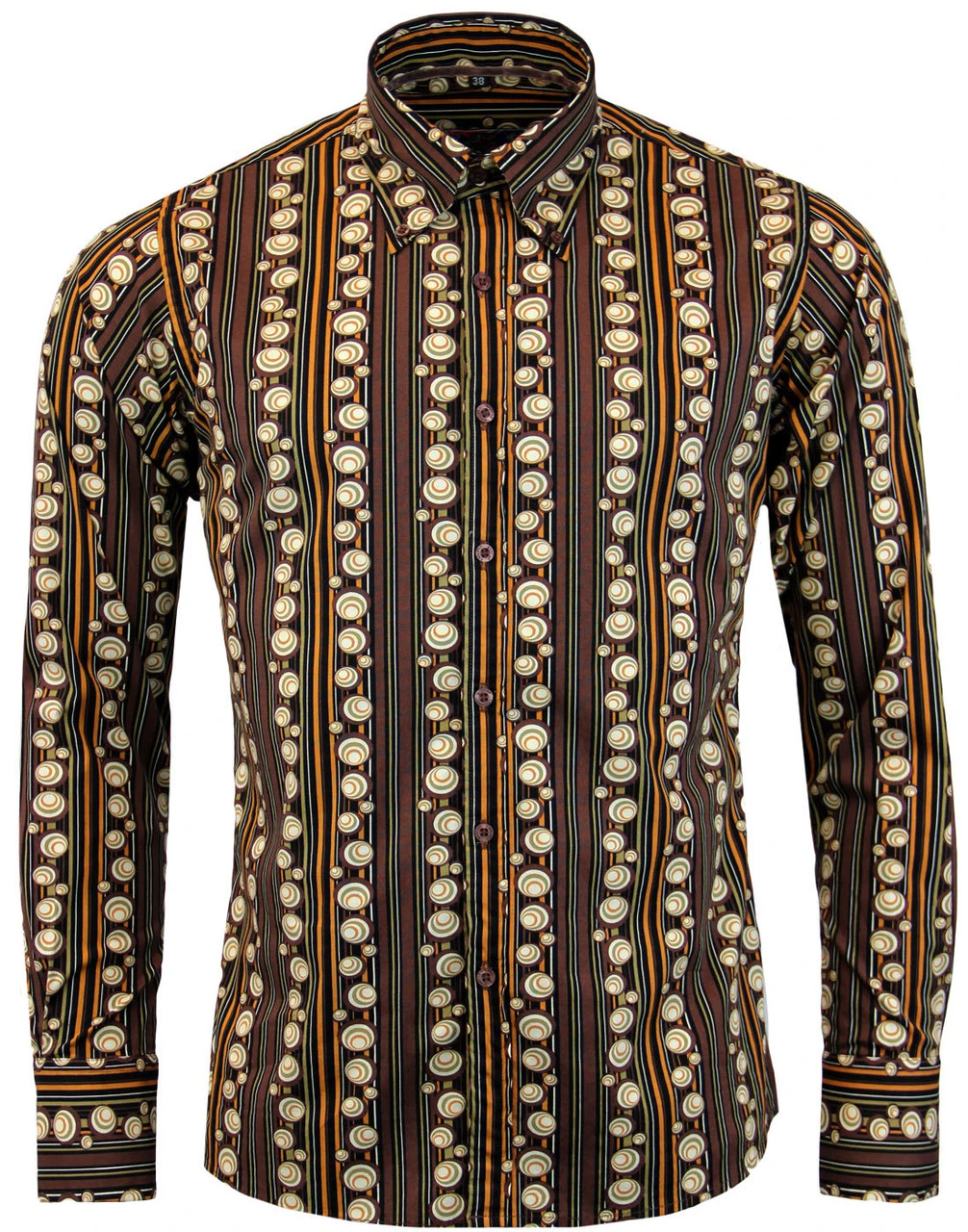 Trip 70s Stripe Men's Retro Shirt 2 Trip 70s Stripe Men's Retro Shirt - Image 2