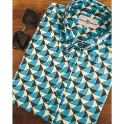 Trip Geo Chevron Retro Mod Shirt -Fashionable Men's Clothing Store madcap england trip George chevron shirt4 26227.1661263268