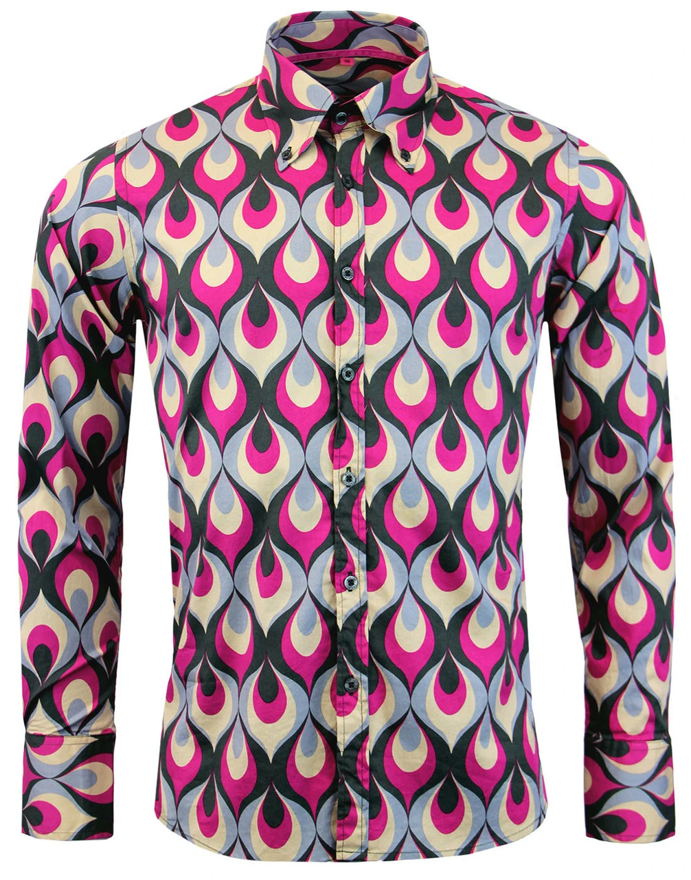 Trip Flames Retro Mod Op Art Shirt 2 Trip Flames Retro Mod Op Art Shirt - Image 2