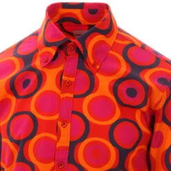 Trip Circles 1960s Mod Target Shirt 20 Trip Circles 1960s Mod Target Shirt -Fashionable Men's Clothing Store madcap england trip op art mod target shirt orange 2 25936.1661265467 2