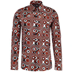 Trip Op Art Mod Big Collar Shirt BR -Fashionable Men's Clothing Store madcap england trip op art shirt red 3 51909.1684508467