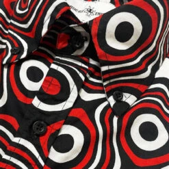 Trip Op Art Mod Big Collar Shirt BR -Fashionable Men's Clothing Store madcap england trip op art shirt red 4 65824.1684508472
