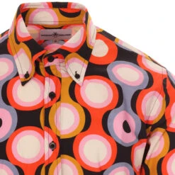 Trip Psych-Out Circle Mod Shirt B/R -Fashionable Men's Clothing Store madcap england trip psych out shirt black 2 28841.1661261504 1