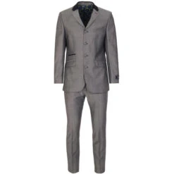 4 Button Tonic Suit Jacket (SG) -Fashionable Men's Clothing Store madcap england velvet collar 4 btn suit grey 1 23638.1661263417