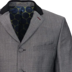 4 Button Tonic Suit Jacket (SG) -Fashionable Men's Clothing Store madcap england velvet collar 4btn suit jacket grey 3 37694.1661263416