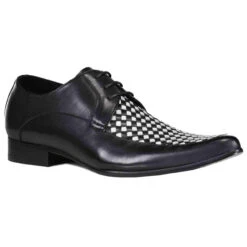 Vertical MADAP ENGLAND 2-Tone Winklepicker Shoes -Fashionable Men's Clothing Store madcap england vertical mod check weave winklepicker shoes 6 34505.1666956536