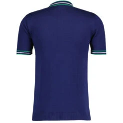 Wilson Pointelle Knit Mod Mock Turtleneck Tipped Tee In Zinfandel -Fashionable Men's Clothing Store madcap england wilson ss tipped knit top navy mc1041 11 21401.1693991705 1