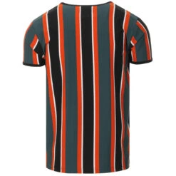 Winstono Mod Stripe Grandad Tee (T)