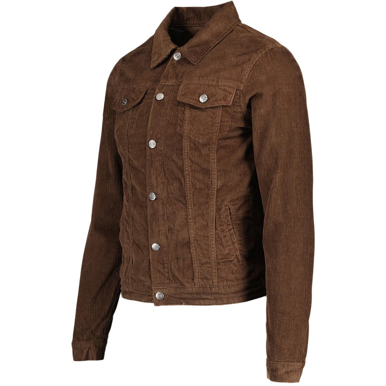 Woburn Retro Mod Cord Western Jacket In Cocoa Brown 2 Woburn Retro Mod Cord Western Jacket In Cocoa Brown - Image 2