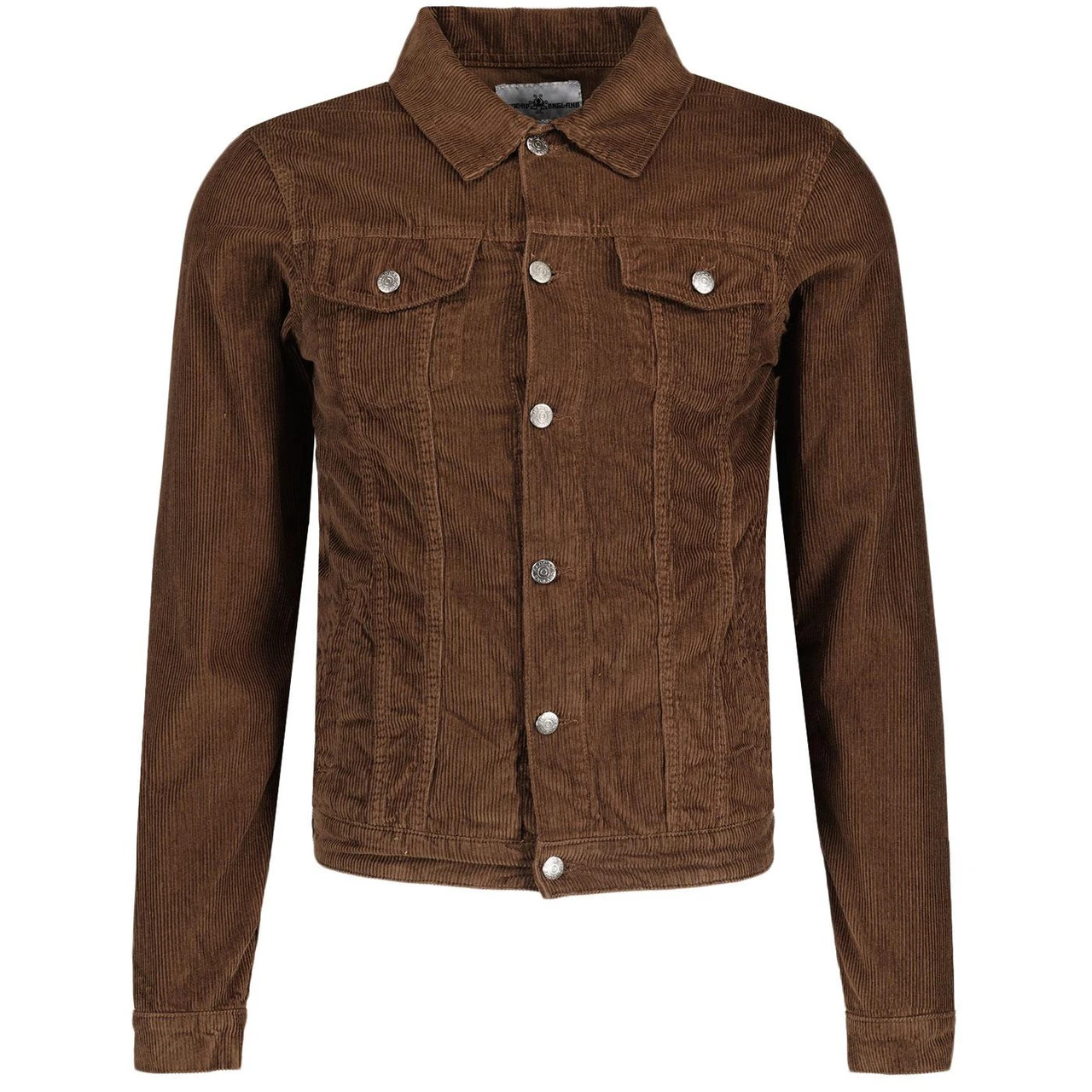 Woburn Retro Mod Cord Western Jacket In Cocoa Brown 1 Woburn Retro Mod Cord Western Jacket In Cocoa Brown