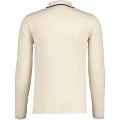 Zodiac Raised Stripe Knit Polo NAVY -Fashionable Men's Clothing Store madcap england zodiac knitted polo birch 1 90590.1671462766