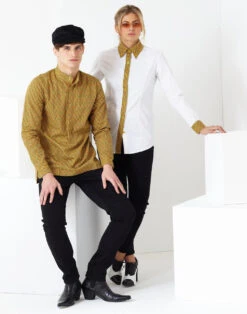 Middle Earth 60s Mod Kaftan Shirt -Fashionable Men's Clothing Store madcap kaftan shirt11 55697.1661268669