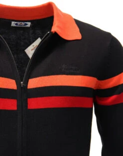 Mavers MADCAP Retro Mod Zip Through Cardigan (B) -Fashionable Men's Clothing Store madcap mavers black 1 17870.1661338742 1