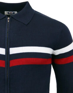 Mavers MADCAP Retro Mod Zip Through Knit Track Top 15 Mavers MADCAP Retro Mod Zip Through Knit Track Top -Fashionable Men's Clothing Store madcap mavers zip cardigan navy 5 00744.1661271975